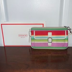 COACH Striped Wrislet | Colorful Wallet